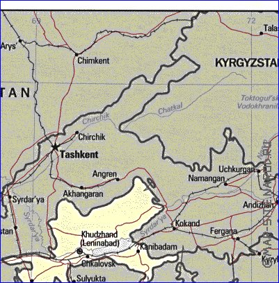 Administratives carte de Tadjikistan