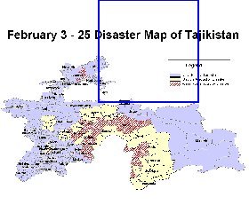 mapa de Tadjiquistao em ingles