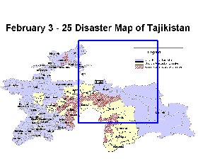 mapa de Tadjiquistao em ingles