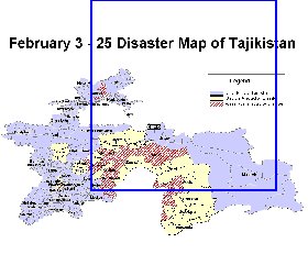 mapa de Tadjiquistao em ingles