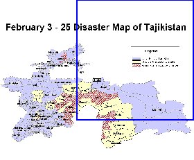 mapa de Tadjiquistao em ingles