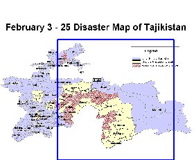 mapa de Tadjiquistao em ingles