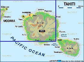 mapa de Taiti