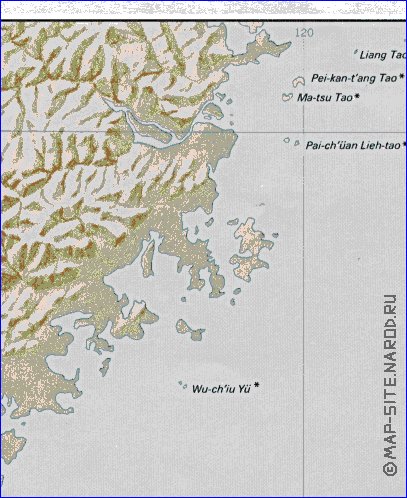 Administrativa mapa de Republica da China em ingles