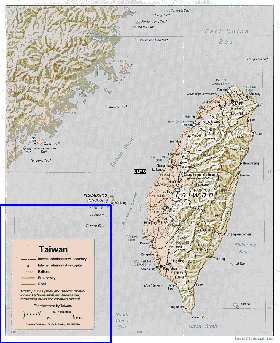 Administrativa mapa de Republica da China em ingles