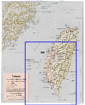 Administrativa mapa de Republica da China em ingles