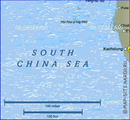 mapa de Republica da China em ingles