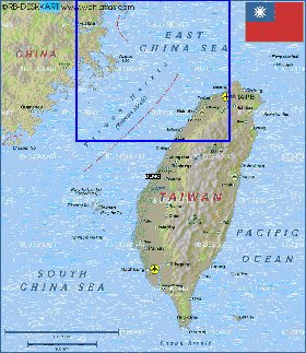 mapa de Republica da China em ingles