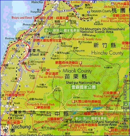 mapa de Republica da China em chines
