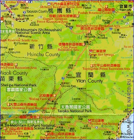 carte de Republique de Chine en langue chinoise