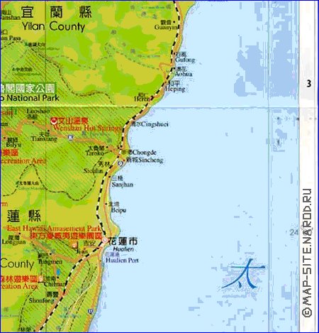 carte de Republique de Chine en langue chinoise