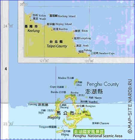 carte de Republique de Chine en langue chinoise