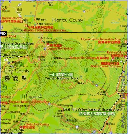 carte de Republique de Chine en langue chinoise