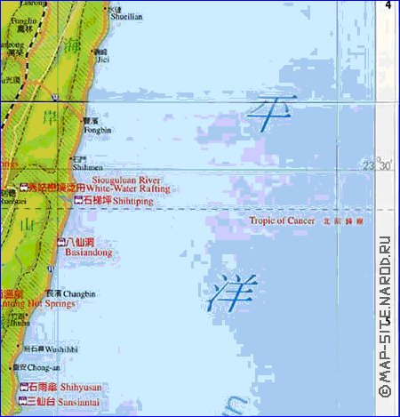 carte de Republique de Chine en langue chinoise