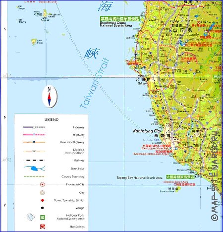 carte de Republique de Chine en langue chinoise