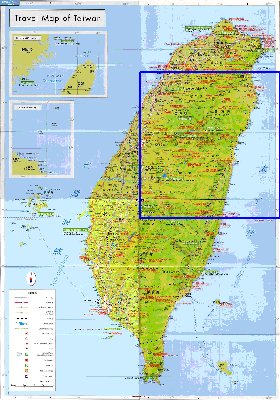 carte de Republique de Chine en langue chinoise