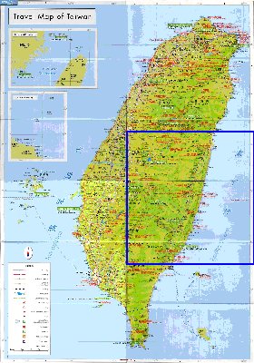 carte de Republique de Chine en langue chinoise