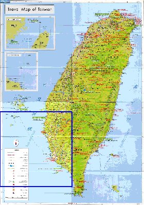 carte de Republique de Chine en langue chinoise