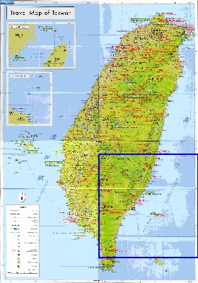 carte de Republique de Chine en langue chinoise