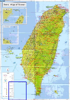 carte de Republique de Chine en langue chinoise