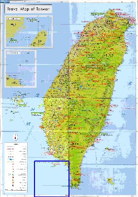 carte de Republique de Chine en langue chinoise