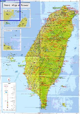 carte de Republique de Chine en langue chinoise