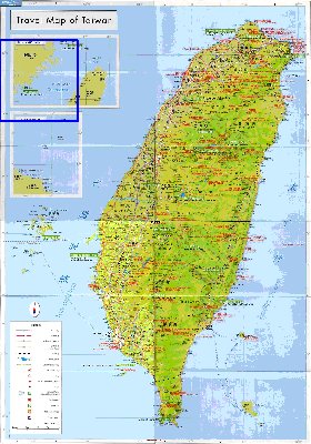 carte de Republique de Chine en langue chinoise