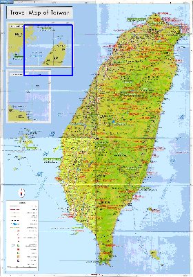 carte de Republique de Chine en langue chinoise