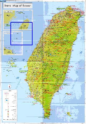 carte de Republique de Chine en langue chinoise