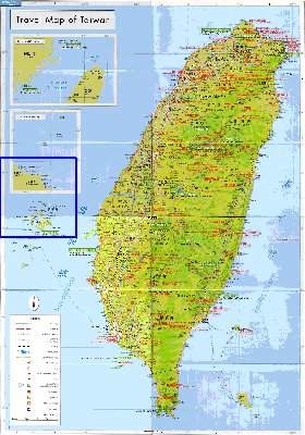 carte de Republique de Chine en langue chinoise