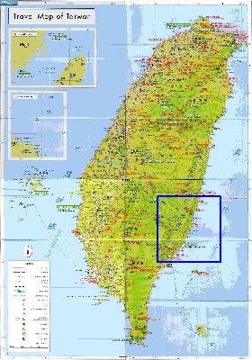 carte de Republique de Chine en langue chinoise