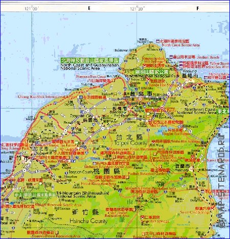 carte de Republique de Chine en langue chinoise