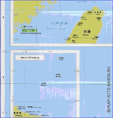 carte de Republique de Chine en langue chinoise