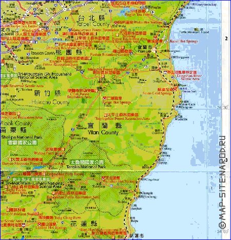 carte de Republique de Chine en langue chinoise