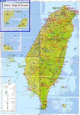 carte de Republique de Chine en langue chinoise