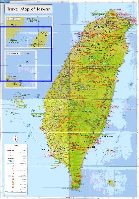 carte de Republique de Chine en langue chinoise