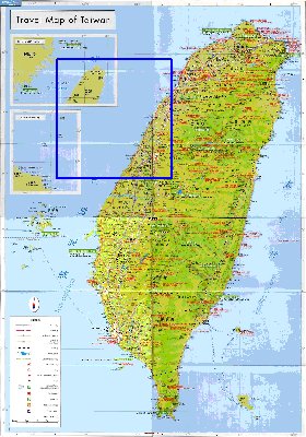 carte de Republique de Chine en langue chinoise