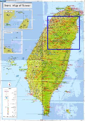 carte de Republique de Chine en langue chinoise