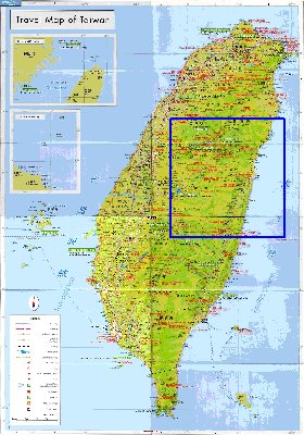 carte de Republique de Chine en langue chinoise