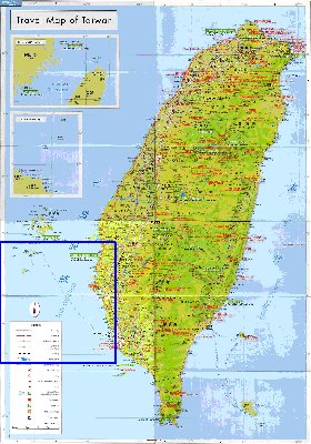 carte de Republique de Chine en langue chinoise