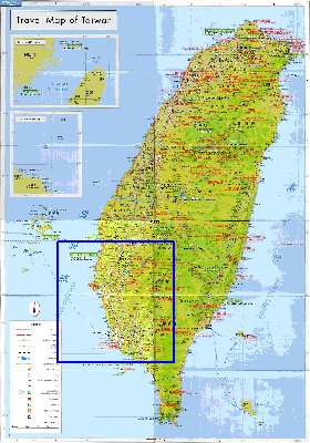 carte de Republique de Chine en langue chinoise