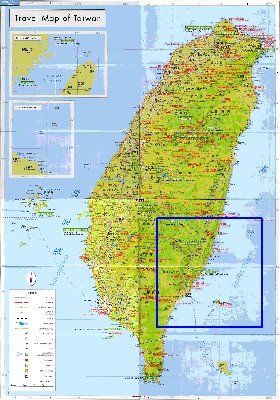 carte de Republique de Chine en langue chinoise