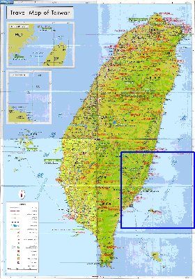 carte de Republique de Chine en langue chinoise