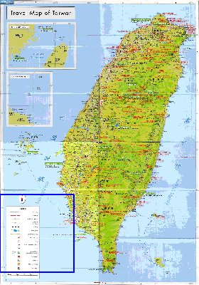 carte de Republique de Chine en langue chinoise