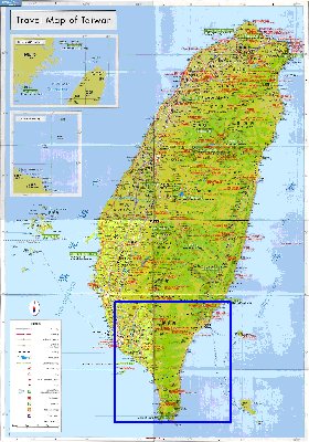 carte de Republique de Chine en langue chinoise