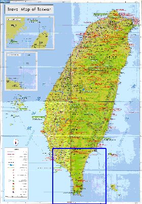 carte de Republique de Chine en langue chinoise