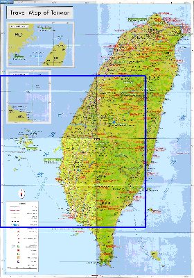 carte de Republique de Chine en langue chinoise