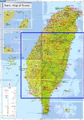 carte de Republique de Chine en langue chinoise