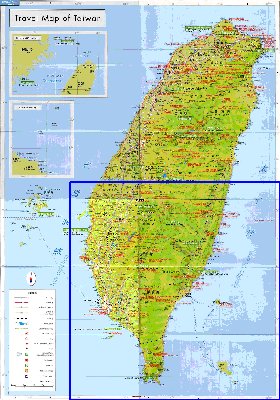 carte de Republique de Chine en langue chinoise