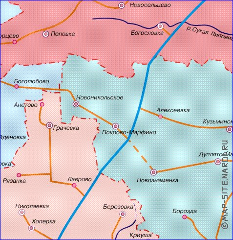 Карта богословка тамбов